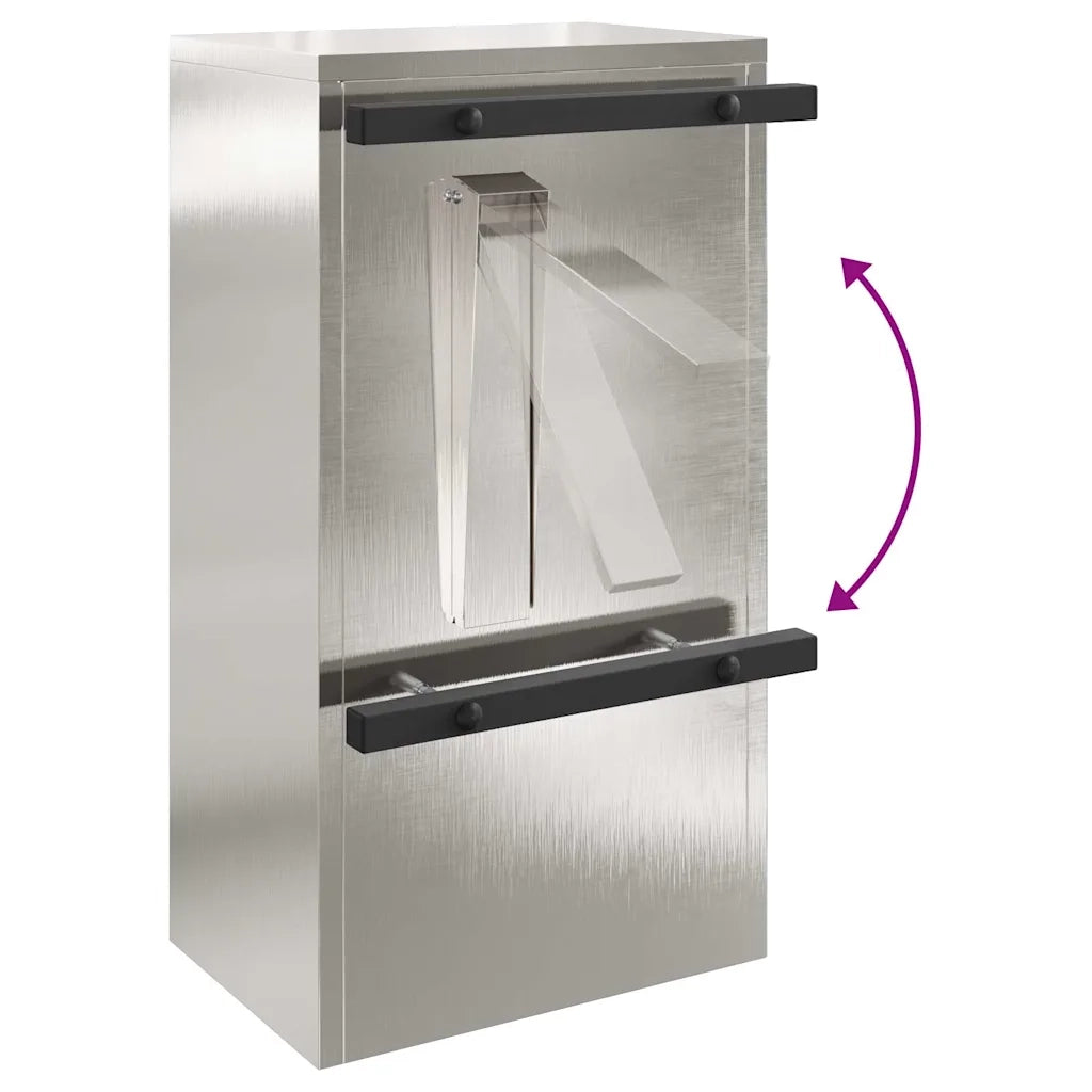 cassetta postalepastkastei con porta Argento 30 x 20 x 55 cm CFW2991092