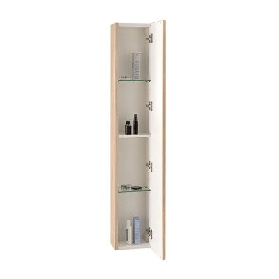 Pensile bagno sospeso cannettato H 150 cm rovere chiaro Bali