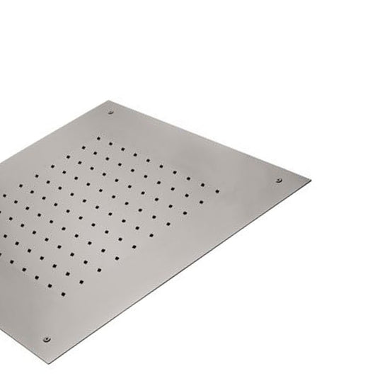 Soffione a soffitto in acciaio inox quadrato