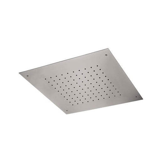 Soffione a soffitto in acciaio inox quadrato