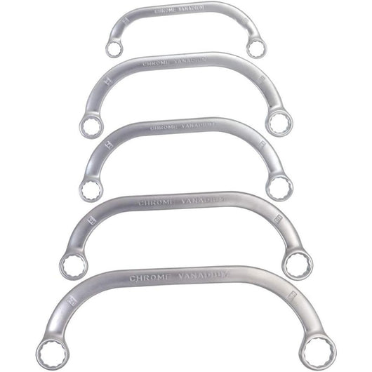 Topex 09-176 chiavi doppie polig igonale a mezza luna 9-22 mm 5 p