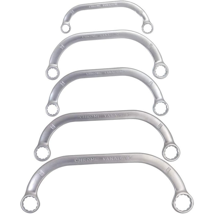 Topex 09-176 chiavi doppie polig igonale a mezza luna 9-22 mm 5 p