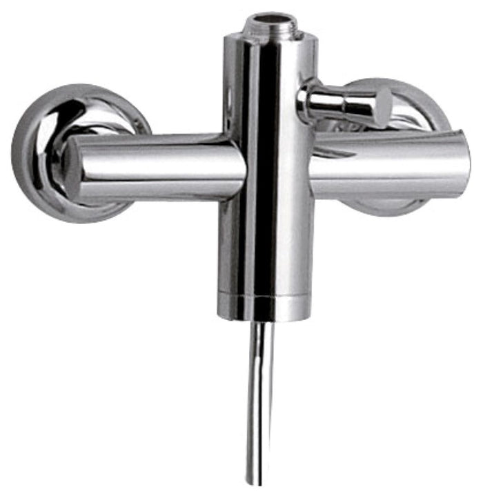 Gruppo doccia a muro con deviatore e attacco serie minimal