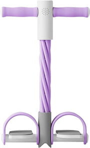 Pedale di resistenza con contatore digitale, manubrio multifunzionale di resistenza, 6 braccioli, estensore pedale elastico, estensore corpo, attrezzo per la forma fisica per uso domestico
