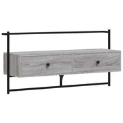 Mobile TV a Muro | Armadietto TV | Mobile Porta TV Grigio Sonoma 100,5x30x51 cm Legno Multistrato