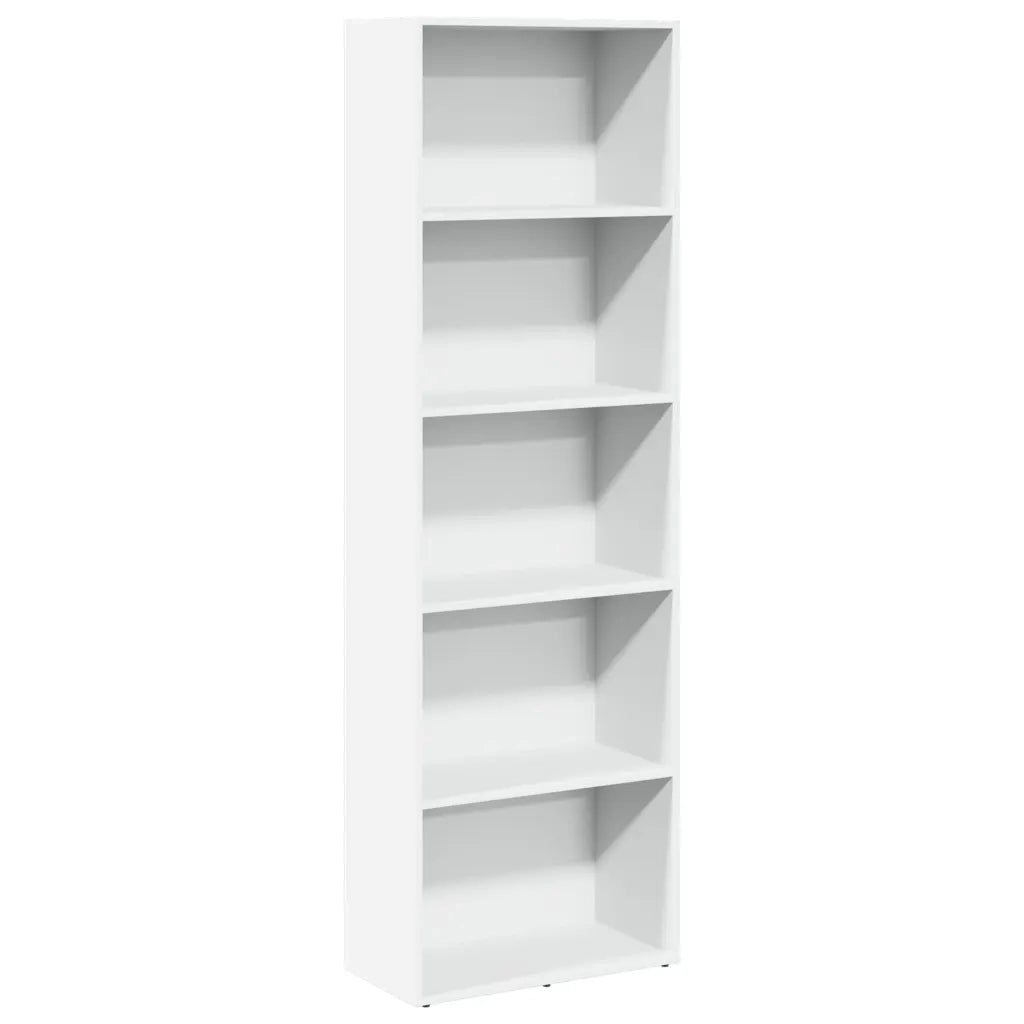 vidaXL Libreria Bianca 60x30x189 cm in Legno Multistrato