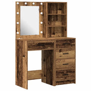 Toeletta | Tavolo da Trucco con cassetto 2 pz Marrone 50 x 41 x 135 cm
