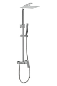 Colonna doccia squadrata completa di miscelatore