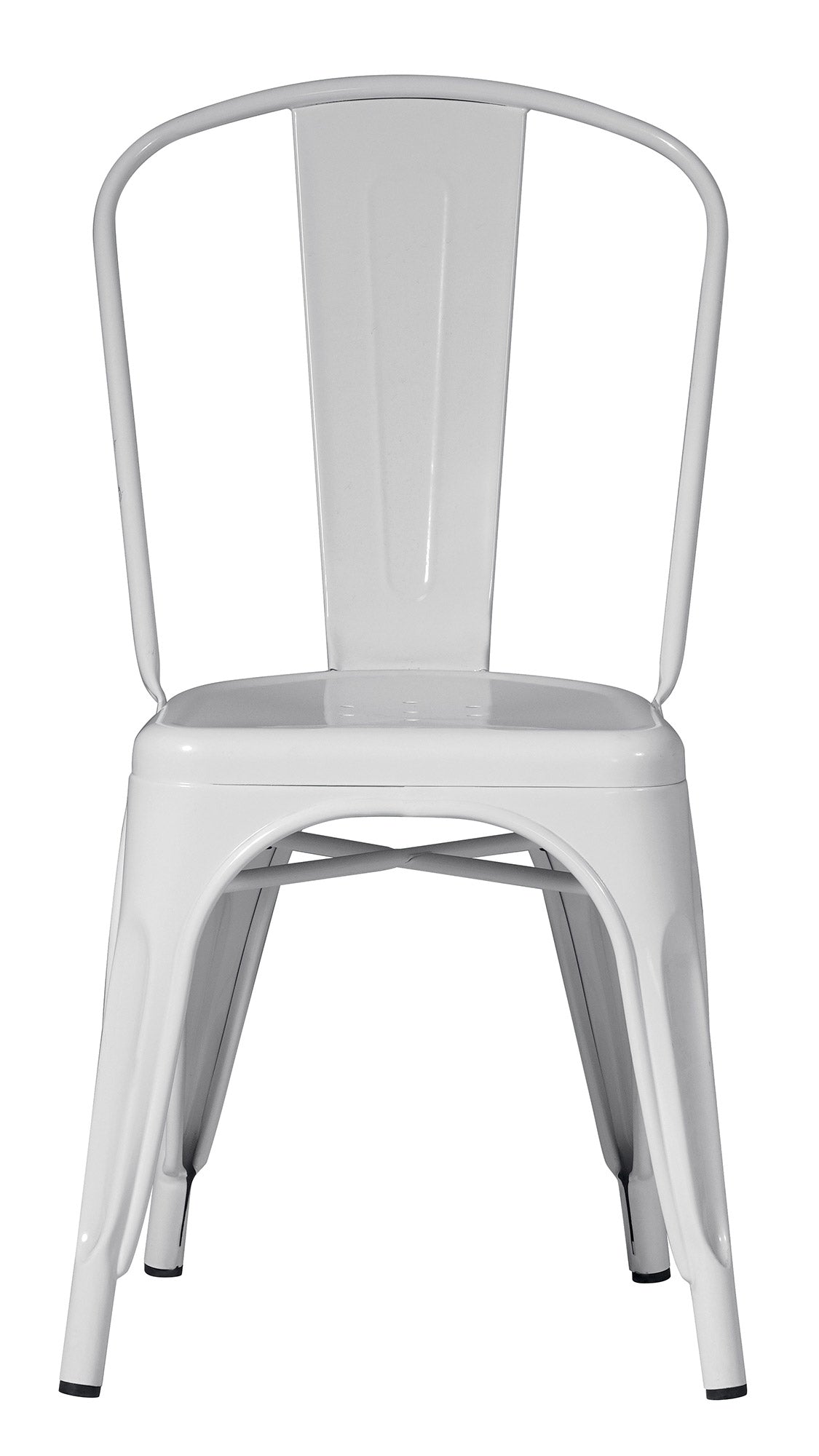 Sedia da Giardino 43x53x86 cm in Lamiera Avorio