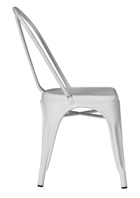 Sedia da Giardino 43x53x86 cm in Lamiera Avorio