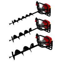 Trivella per recinzioni, buca per pali, trivella per terra 52cc a benzina, scavatrice a spirale 3 punte