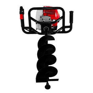 Trivella per recinzioni, buca per pali, trivella per terra 52cc a benzina, scavatrice a spirale 3 punte