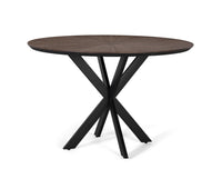 Tavolo da pranzo rotondo in legno di teak riciclato, diametro 120 cm