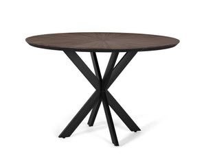 Tavolo da pranzo rotondo in legno di teak riciclato, diametro 120 cm