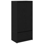 Armadio con Cassetto Rovere Nero 55,5x34x119,5 cm in Truciolato CFW4042516
