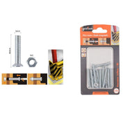 Trade Shop - Set 10 Pezzi Viti Vite Testa A Croce Piatta 5x40 Mm Con Dado Esagonale M5 90941 -