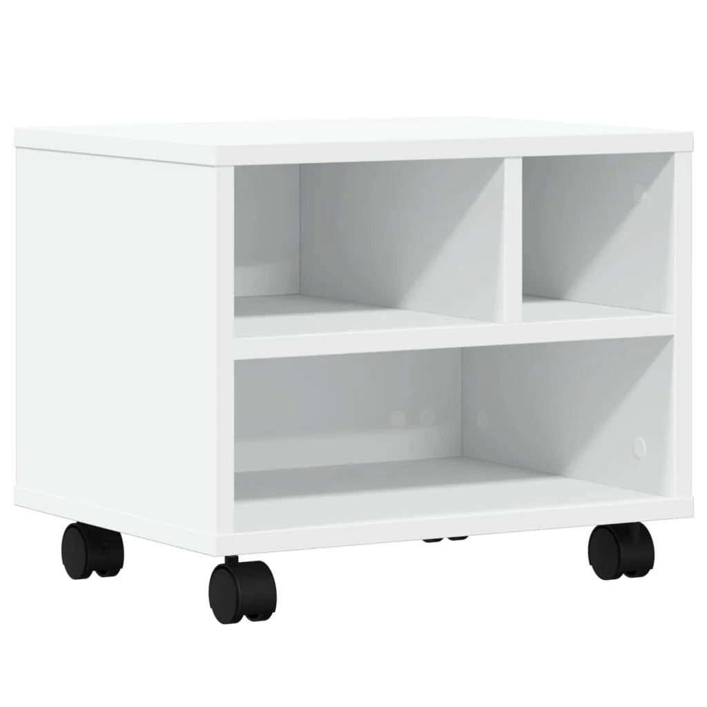 Supporto per stampante tavolo/scrivania con ruote 41 x 32 x 34,5 cm bianco 02_0044741