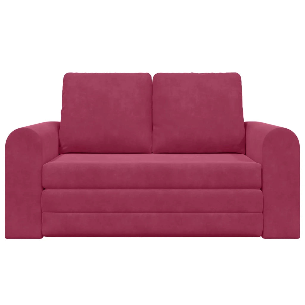 Divano letto | Sof¨¤ letto | Letto singolo Rosso Vino 148 x 71 x 83 cm Velluto