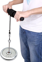 Polstrainer con Manubrio a Gomma di Schiuma - Onderarm Trainer con Cavo in Nylon da 110 cm