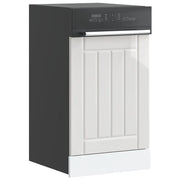vidaXL Pannello Lavastoviglie Lucca Bianco Lucido in Legno Multistrato