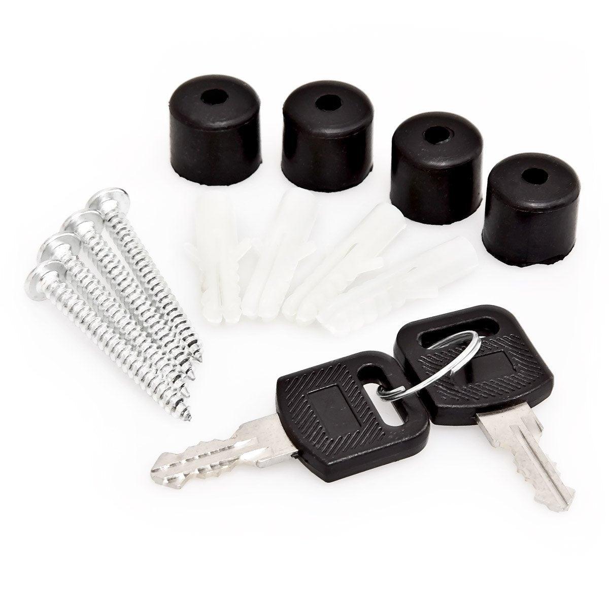 Cassetta postale dal design contemporaneo bianca da parete per esterno da giardino 1013007