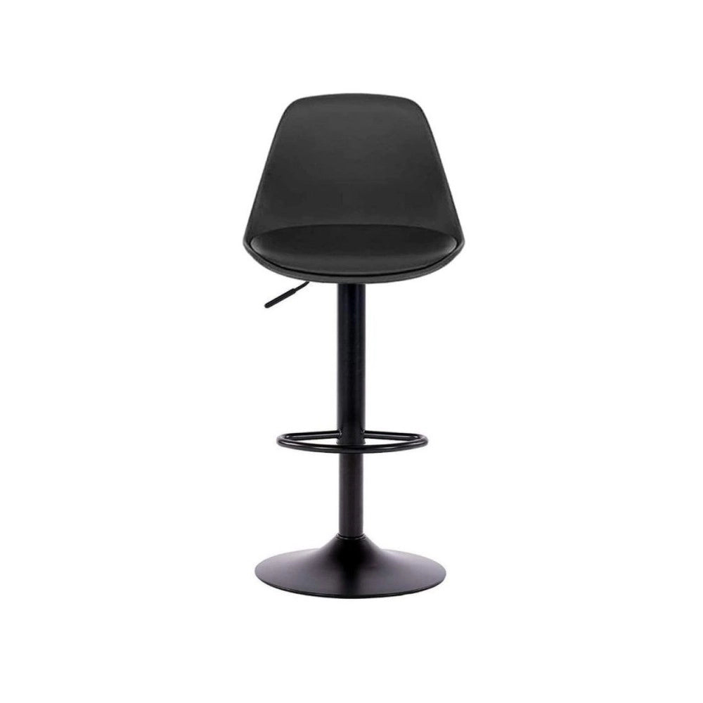 Sgabello regolabile con poggiapiede Rand colore nero