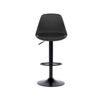 Sgabello regolabile con poggiapiede Rand colore nero