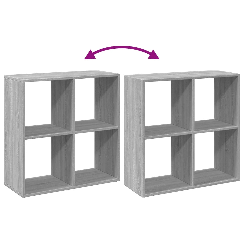 Libreria Divisorio Grigio Sonoma 69,5x29x69,5 cm in Truciolato 858008