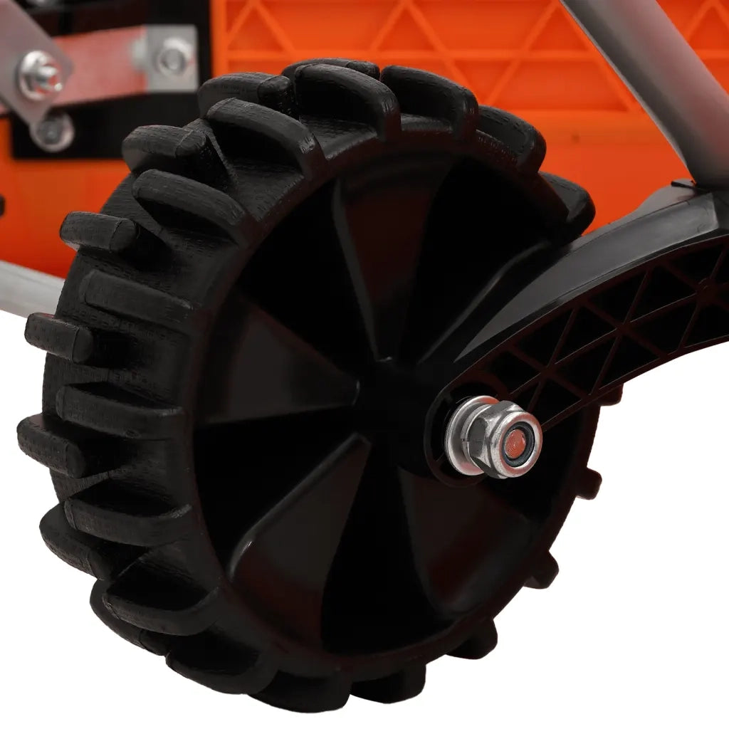 Pala da Neve Doppio Angolo Manico Allungabile Arancione Acciaio CFW4889058