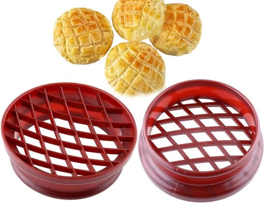 Due Forme per Torta di Ananas - 2 Pezzi - Materiale Durissimo in Plastica - Modelli per Torta - Torta di Ananas - Riciclabile - Ideale per Desserts - Modelli per Torta