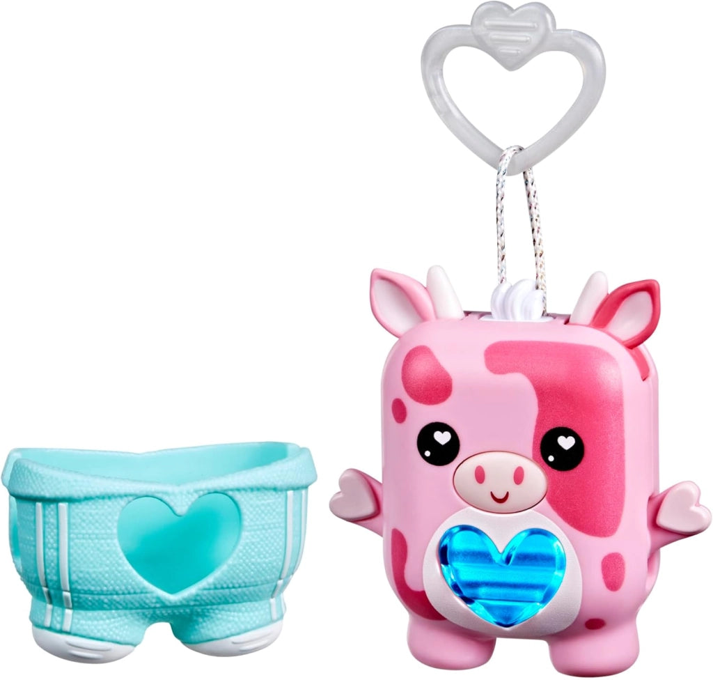 Nano-mals, Mootilda la mucca rosa, giocattolo elettronico antistress,HAsbro,Eta 5+