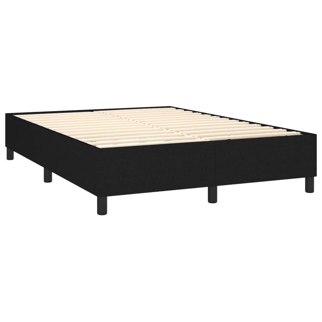 Giroletto a Molle Nero 140x190 cm in Tessuto