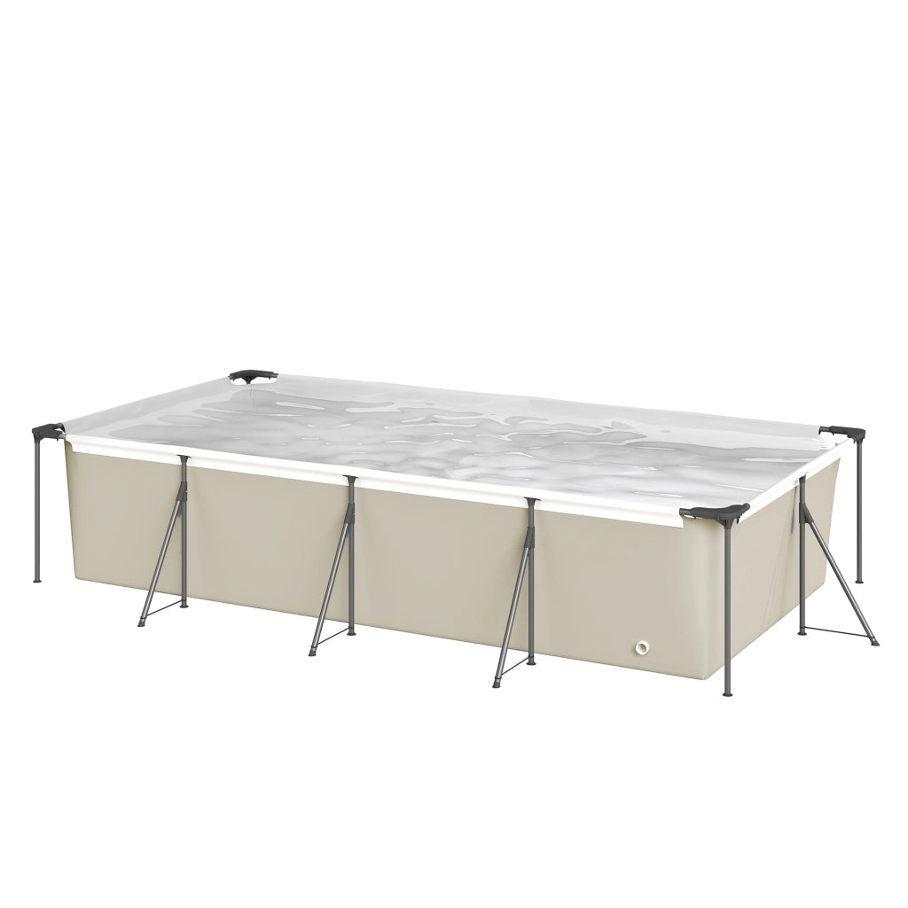 Piscina Tubolare Rettangolare ¨C Zephmum ¨C 394.5x208.3x80.5 cm Grigio