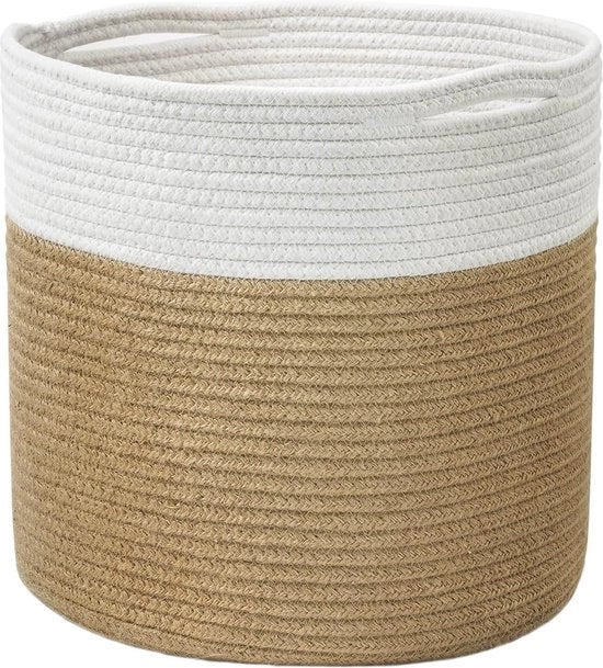 Tessuto di cotone per contenitore per piante, contenitore per piante da terra, cassetta di stoccaggio 11" x 11", contenitore per organizzare, design moderno, decorazione per l'abitazione