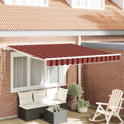 Tettuccio Elettrico Retrattile arancione e marrone 300 x 250 cm 3329939