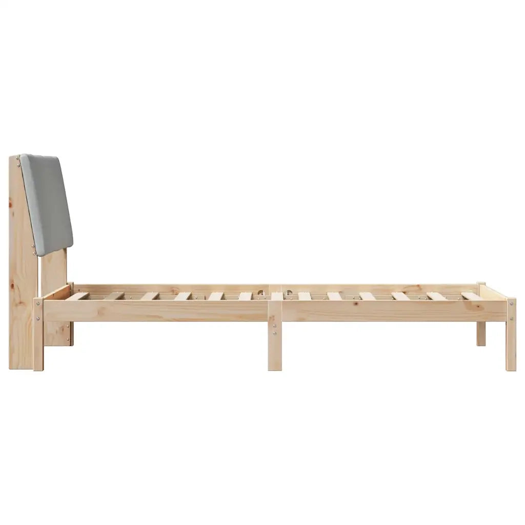 Struttura del Letto Marrone e grigio chiaro 100 x 200 cm