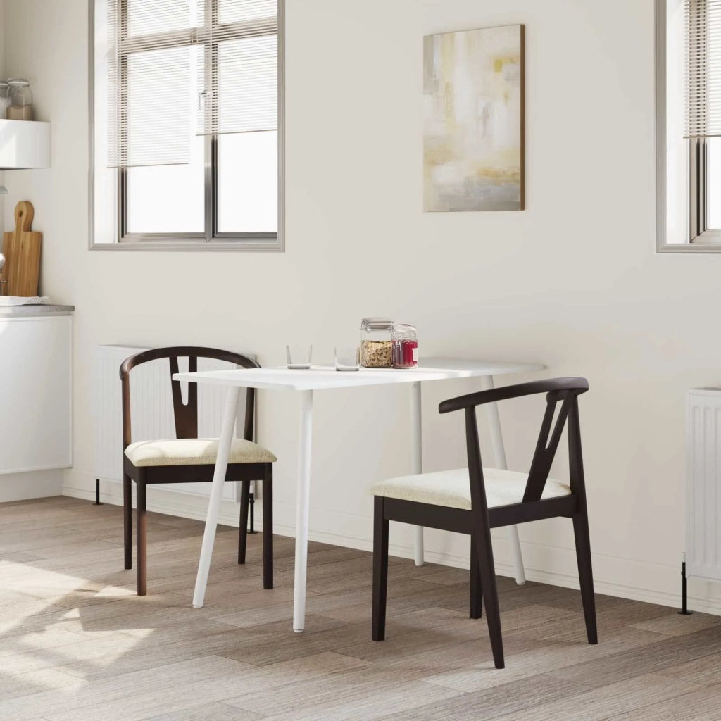 Sedia da pranzo 2 pcs Marrone chiaro e chiaro 42020402