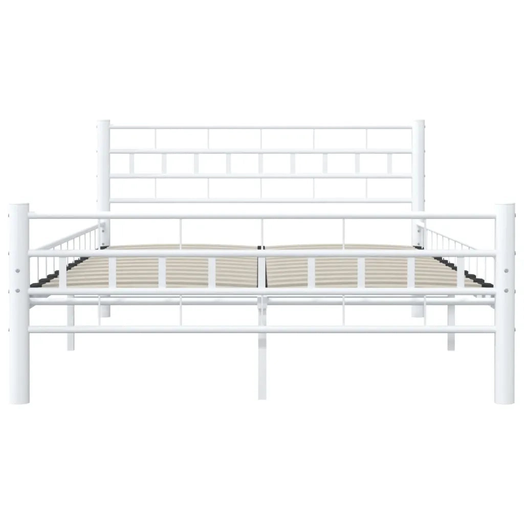 Giroletto-Struttura Letto Bianco in Metallo 140x200 cm 114312
