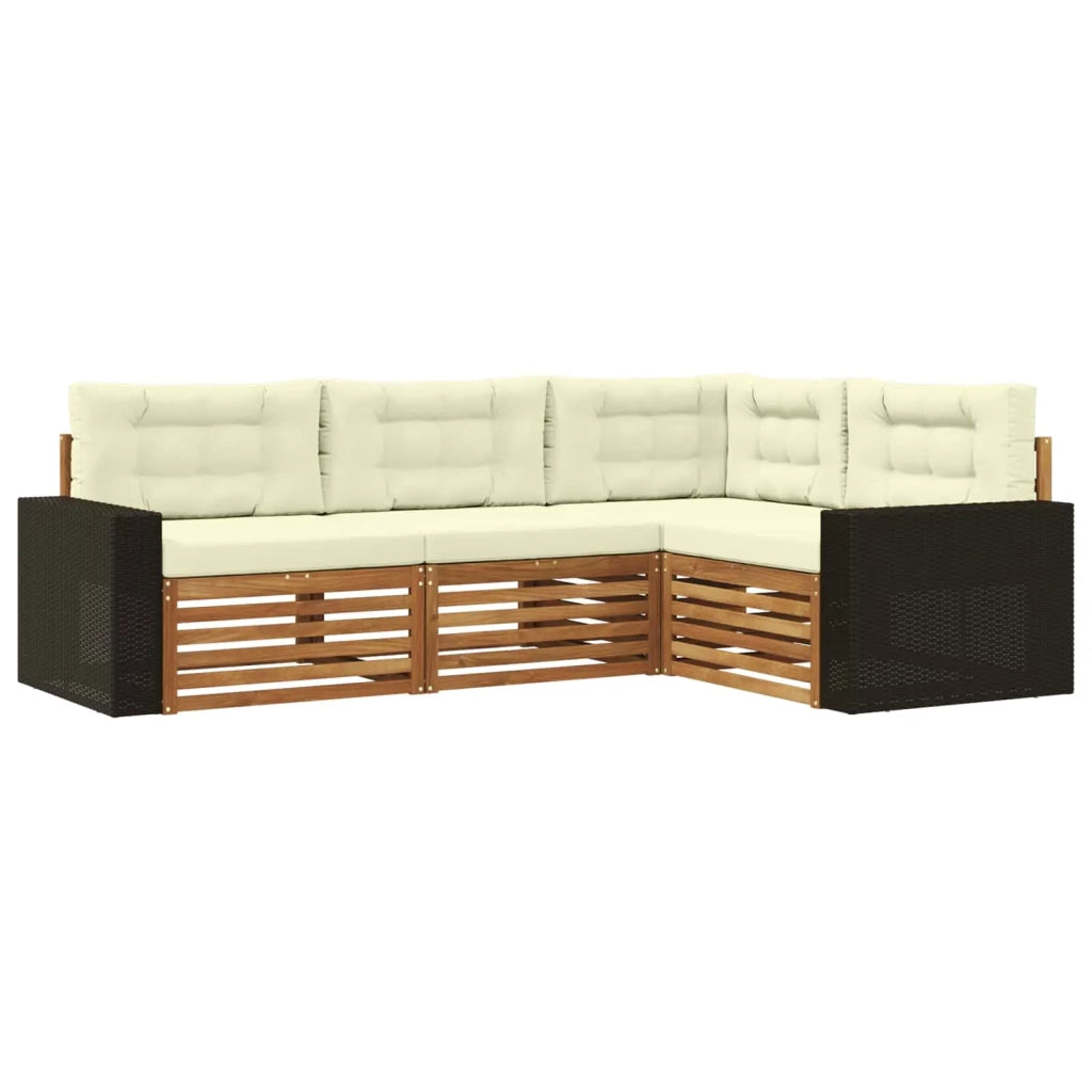 Set di divani da esterno 4 pz 3383303