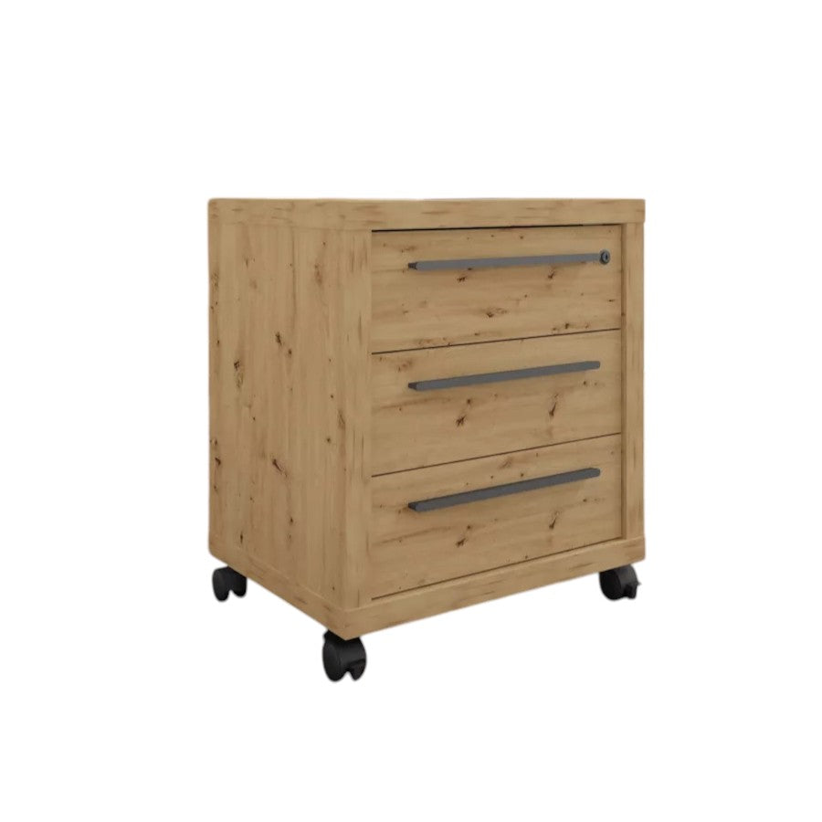 CASSETTIERA RILEGA CON RUOTE COLORE ARTISAN OAK CM.54X45XH64