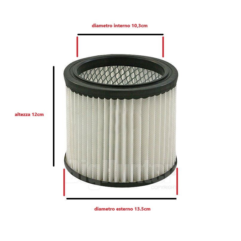 FILTRO LAVABILE ASPIRACENERE CINDER 602/603/1003