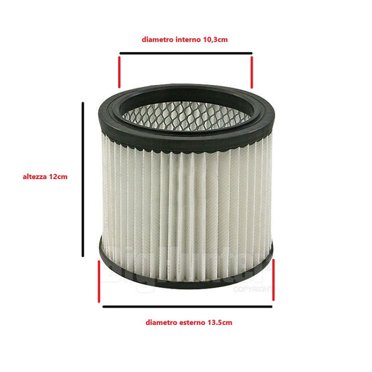 FILTRO LAVABILE ASPIRACENERE CINDER 602/603/1003