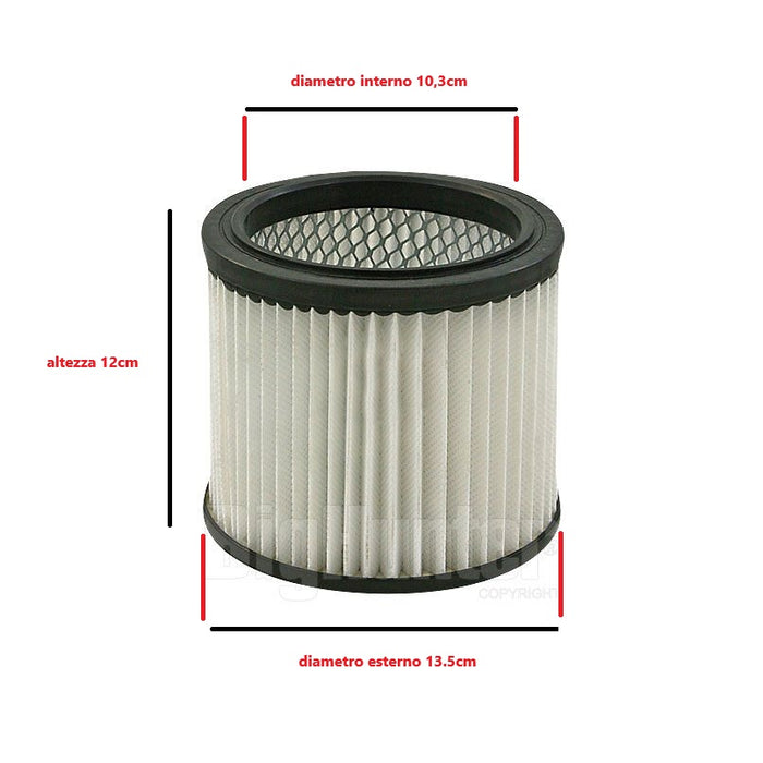 FILTRO LAVABILE ASPIRACENERE CINDER 602/603/1003