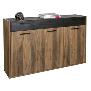 MADIA DAVINCI 143,5X35XH89CM NOCE BRERA / NERA