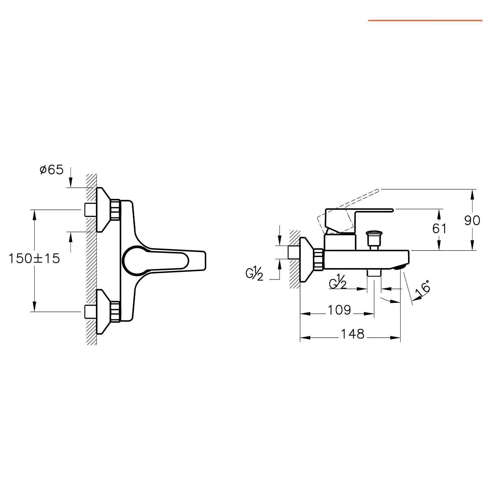 MISCELATORE ESTERNO VASCA WIN S CROMO