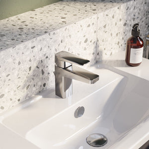 MISCELATORE LAVABO ROOT SQUADRATO CROMO