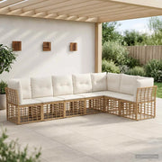 Set di divani da esterno Naturale Poliestere 3437480