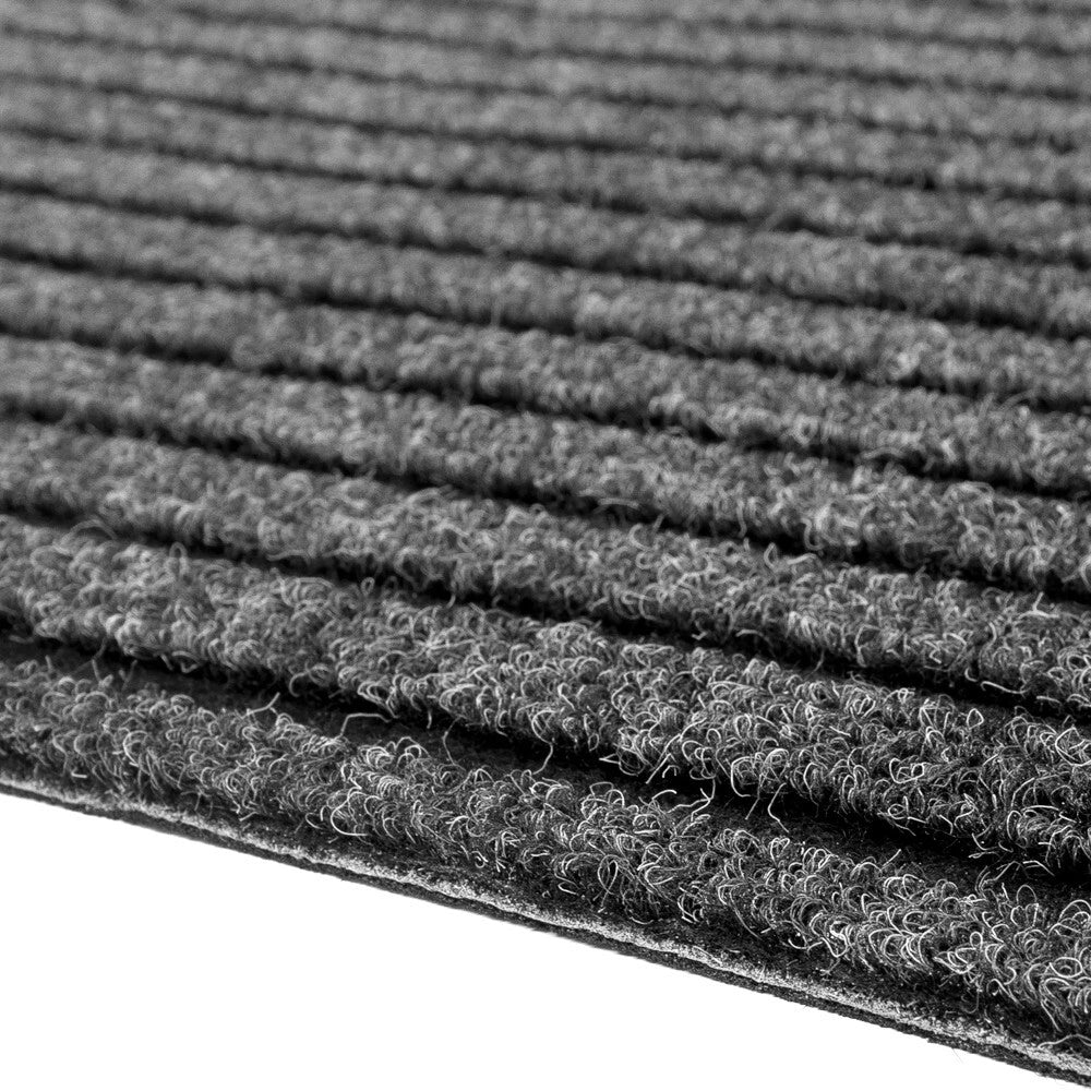 Passatoia Antiscivolo 100x600 Cm Corridoio Marciapiede Interno Esterno Tappeto Ingresso Righe Antracite