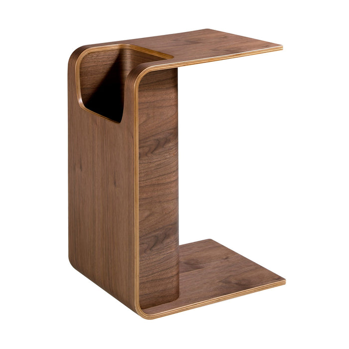 Tavolo angolare rettangolare in noce