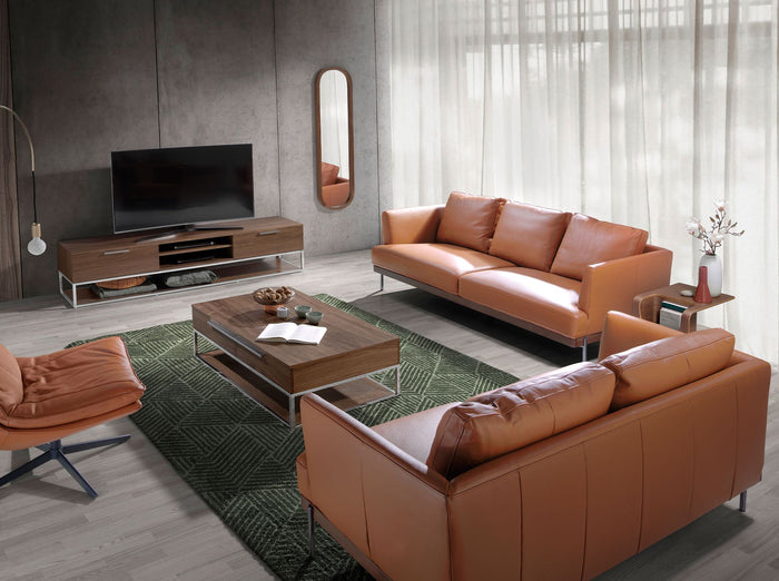 Tavolo angolare rettangolare in noce